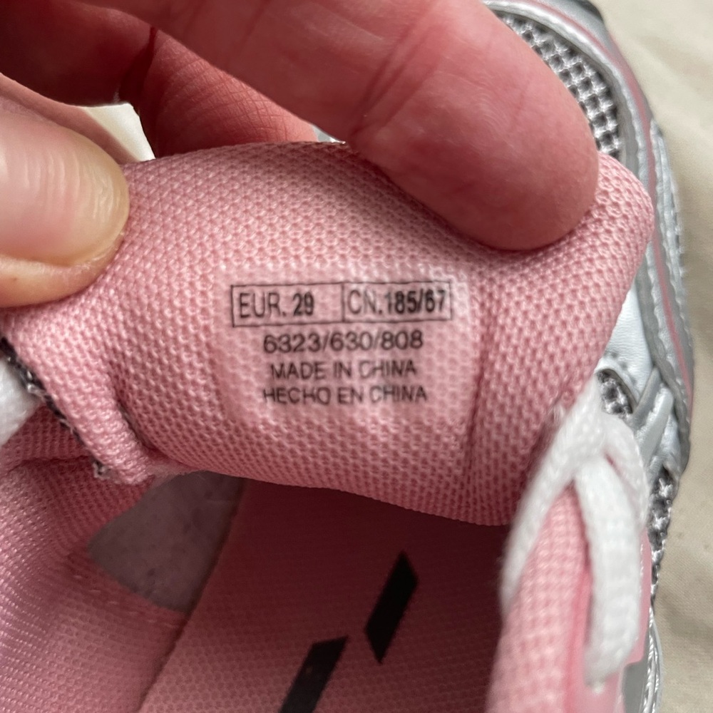 Zara Silver and Pink Sneakers - Picture 4 of 7